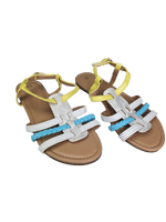 Slippers JOELLE - Wit / Geel / Blauw - Maat 33