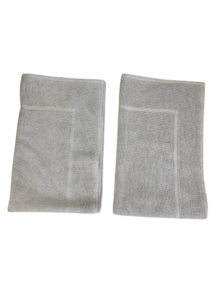 Badmat HIDDE - Grijs - Katoen - 50 x 80 cm 