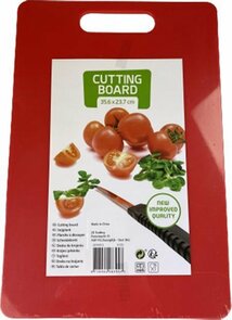 Snijplank RALF - Rood - Kunststof - 35.6 x 23.7 cm - Set van 2