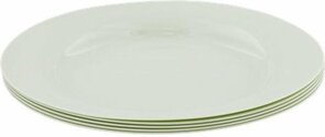 Herbruikbare Borden BACO - Groen - Kunststof - Vaatwasserbestendig - Ø 20 cm - Set van 5