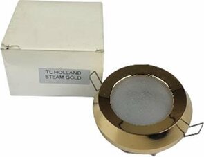 Lampen spotje / Inbouwspots rond - STEAM - goud - Metaal - Max 50 W - Buiten - Set van 6