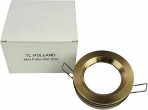 Lampen spotje / Inbouwspots rond - MINI PISTON - Mat goud - Metaal - Max 50 W - Buiten - Set van 3