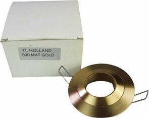 Lampen spotje / Inbouwspots rond TL HOLLAND 030 - Mat goud - Metaal - Max 50 W - Set van 6