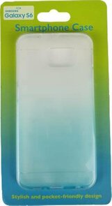 Samsung Galaxy S6 Hoesje - Blauw / Transparant - Kunststof