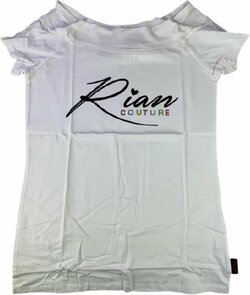 Rian Couture T-shirt - Wit - Dames - Katoen Maat M