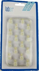 Samsung Galaxy S6 Hoesje Ananas - Transparant / Geel - Kunststof