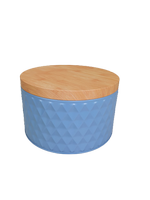 Opbergblik met patroon JENS - Blauw - Maat L