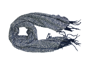 Zachte Sjaal LUCA - Donkerblauw/Wit - Vrouwen - Acryl