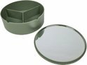 Organizer met Spiegel DANNI - Groen - Kunststof - Ø 14 x 5 cm