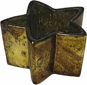 Theelichthouder SOPHIE - Ster - Goud - Waxinelichthouder – Waxinelicht – Gezellig – Sfeer – Kerst – Feestdagen – Licht – Wintertijd – Herfst – Thuis – Woonkamer – Interieur – Decoratie – Cadeau 