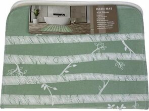 XL Badkamermat BIRDS - Groen / Wit - Badmat - Polyester - 70 x 45 cm