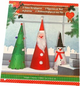Maak je eigen vilten kerstfiguren - Set voor 3 figuren