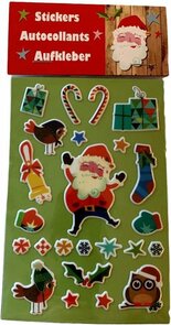 Kerst stickers - Multicolor - Kunststof - Assorti