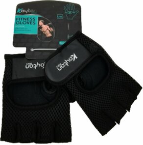 Fitness handschoenen neopreen - Zwart / Wit - Polyester / Neopreen - Maat l / XL 