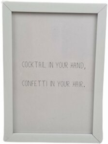 Fotolijst Ziona - Wit - Kunststof/Glas - 10 x 15 cm - Small