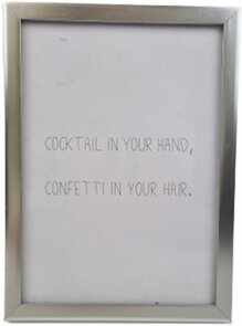 Fotolijst Ziona - Zilver - Kunststof/Glas - 13 x 18 cm - Medium