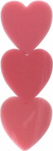 Foamy Love Badsponzen - Roze - Spons - Hart - 3 stuks