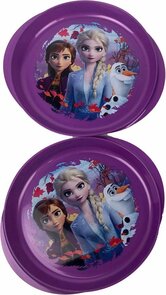 Frozen - 2 Borden - Serviesset - Kinderservies - Kunststof - Paars