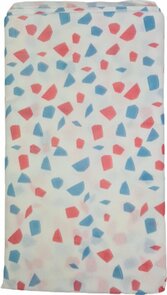 Tafelkleed LIDWINA abstract print - Blauw / Wit / Roze - Papier - 180 x 130 cm