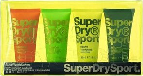 Superdry Sport Body & Face Wash geschenkset - 4-delig - Multicolor - Giftbox - Cadeautip - Feestdagen