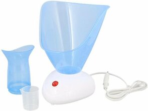 Gezichtsspa stomer gezichtsstomer - Blauw / Wit - Kunststof - 24 x 18.5 x 18 cm - Spa - Stomer - Gezichtsreiniger