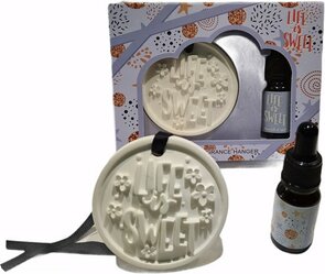 Klei geurhanger set "Seasalt & Surf" - Wit / Multicolor - Klei - Geschenkset - Cadeau - Geurhanger - Geur