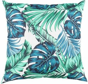 Tuinkussen botanisch JUDE - Groen / Wit - Polyester - 45 x 45 cm