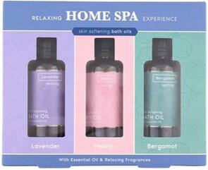 Relaxing Home Spa Experience spa badolie - Multicolor - Kunststof - 3 x 50ml - Set van 3 - Relaxe - Ontspannen - Feestdagen - Sinterklaascadeau - Kerstcadeau - Cadeau
