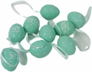 Hangeitjes Pasen - Mint - Set van 9 - Easter - Feest - Decoratie