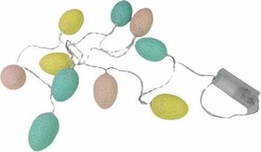 led lichtjes in de vorm van een paasei / Pasen - Groen / Blauw / Geel - 1,5 meter