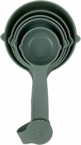Maatlepels ZAKI - Lichtblauw - Kunststof - 30 / 60 / 80 / 125 / 250 ml - 5 stuks