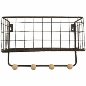 Multifunctionele Kapstok / Hangrekje JERRELY - Metaal - 4 haaks - Vierkant vorm