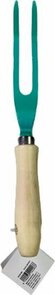 Cultivator - Onkruid - Onkruidverwijderaar - Turquoise / Bruin - Hout / Metaal - l 25 cm