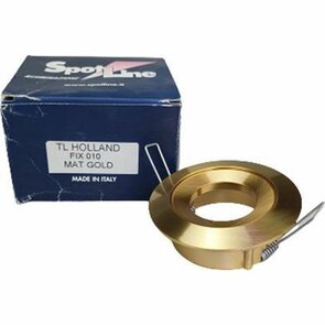 Lampen spotje / Inbouwspots rond FIX 010 - Mat goud - Metaal - Max 50 W - Set van 9