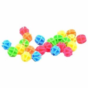 Spaakkralen met pastelkleuren - Multicolor - Kunststof - 30 Stuks