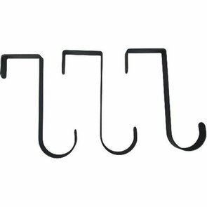 Deurhaken / Deur Haken - Zwart - Industrieel - Metaal - 3 Delig - 5 cm 