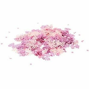 Baby Shower Strooidecoratie - Girl - Roze - Kunststof - Gender Reveal - 14g