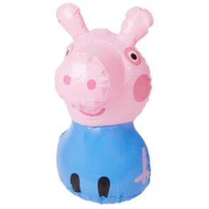 Peppa Pig opblaas George - Blauw / Roze - Kunststof - h 36,5 cm - +6 maanden - Opblaasdier - Zwembad - Speelgoed - Zwemspeelgoed - Waterspeelgoed - 
