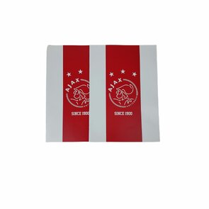 Schriften gelijnd A4 AJAX - Rood / Wit - Papier - A4 - Set van 2 - Schoolschrift - Schrift - Back To School - School - Kantoor - Schriften 