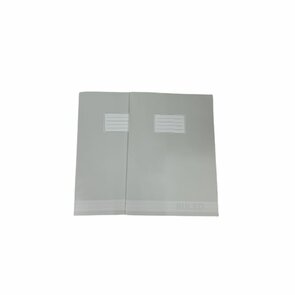 Schriften gelijnd A4 JOELLA - Grijs / Wit - Papier - A4 - Set van 2 - Schoolschrift - Schrift - Back To School - School - Kantoor - Schriften