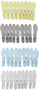 Wasknijpers - 36 Stuks - Grijs / Wit / Lichtblauw / Geel - Kunststof - Stevig - Wassen - Ophangen - Multicolor
