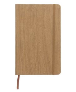 Notitieboek WOOD A5 - Bruin / Hout motief - Gelinieerd - FSC - verantwoord hout en papier