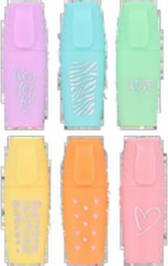 Mini Markers - 6 stuks - Mini Highlighters - Multicolor - School - Markeren - Kleuren - Marker