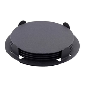 Onderzetters BLAZE - Zwart - Metaal - Ø 8 cm - 4 stuks 