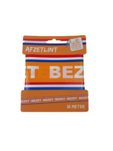 Afzetlint Nederlandse Vlag - Rood / Wit / Blauw / Oranje - Kunststof - 10 m - WK - EK - Oranje - Voetbal 