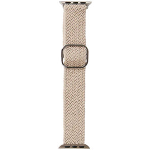 Apple Watch Band - Grijs - Polyester - S/ M / L - 130 / 210 mm - Geschikt voor Apple Watch 42 / 44 / 45 mm - Watch - Band - Apple - Apple watch 