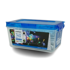 Kerstverlichting 140 ledlampjes - Multicolor - 10.4 m - Op batterij - Binnenverlichting - Buitenverlichting - Klusterverlichtig 