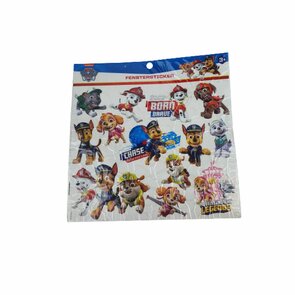 PAW Patrol raamsticker - Multicolor - Papieren stickers - Circa 14 stickers - 3+ - Venster plak stickers - Chase - PAW Patrol 
