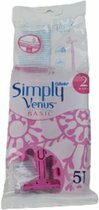 Venus Scheermesjes - Roze - Kunststof / Metaal -  5 stuks - Scheren - Vrouwen - Scheermes - Scheermesjes