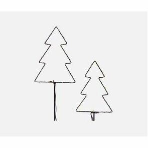 Kerstverlichting op een stok Design kerstboom - Zwart - Metaal / Kunststof - H 70 cm - 33 LED - Kerst - Verlichting - Decor - Kerstboom - Kerstdecoratie